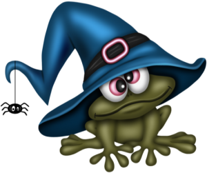 a halloween frog